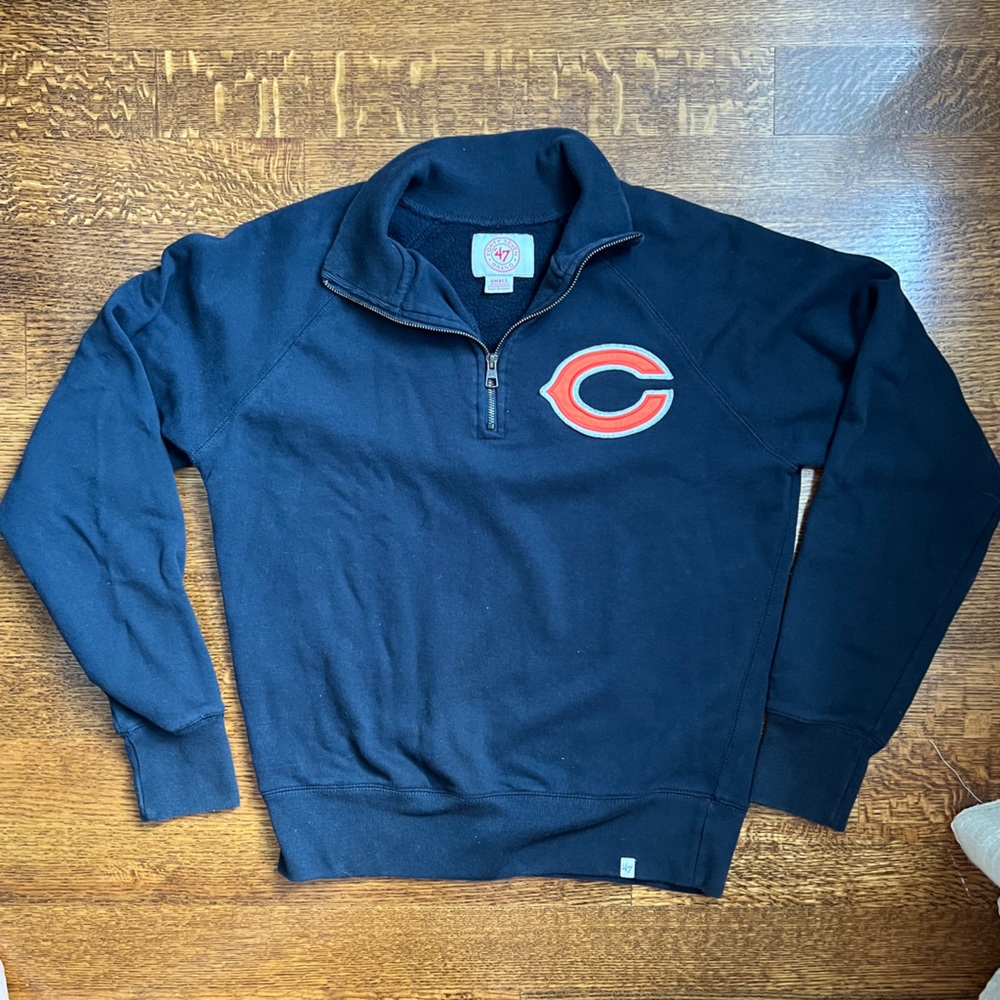 NFL Chicago Bears 47 Quarter Zip Sweatshirt - Size Small